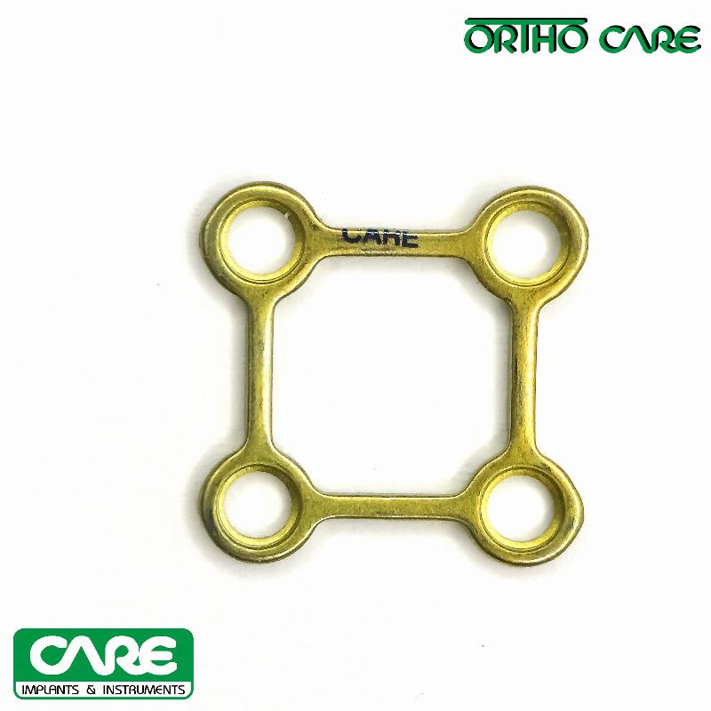 Квадратна пластина CAD з 6 отворами товщиною 1,0 мм